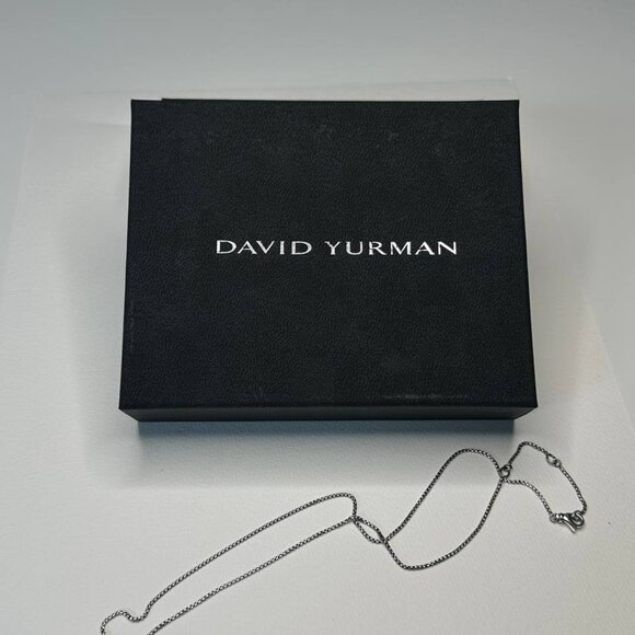 Authentic david yurman heart necklace women's red garnet and diamonds necklace - Picture 2 of 7